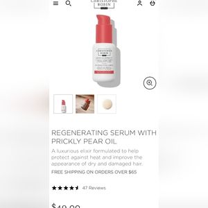 Christophe Robin REGENERATING SERUM WITH PRICKLY PEAR OIL